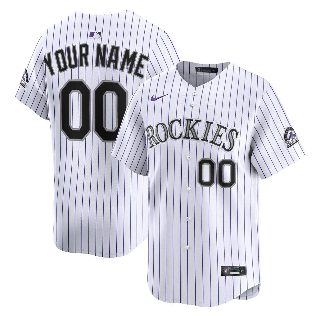 Colorado Rockies Nike Home Limited Custom Jersey