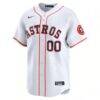 Houston Astros Nike Home Limited Custom Jersey - White - Side View