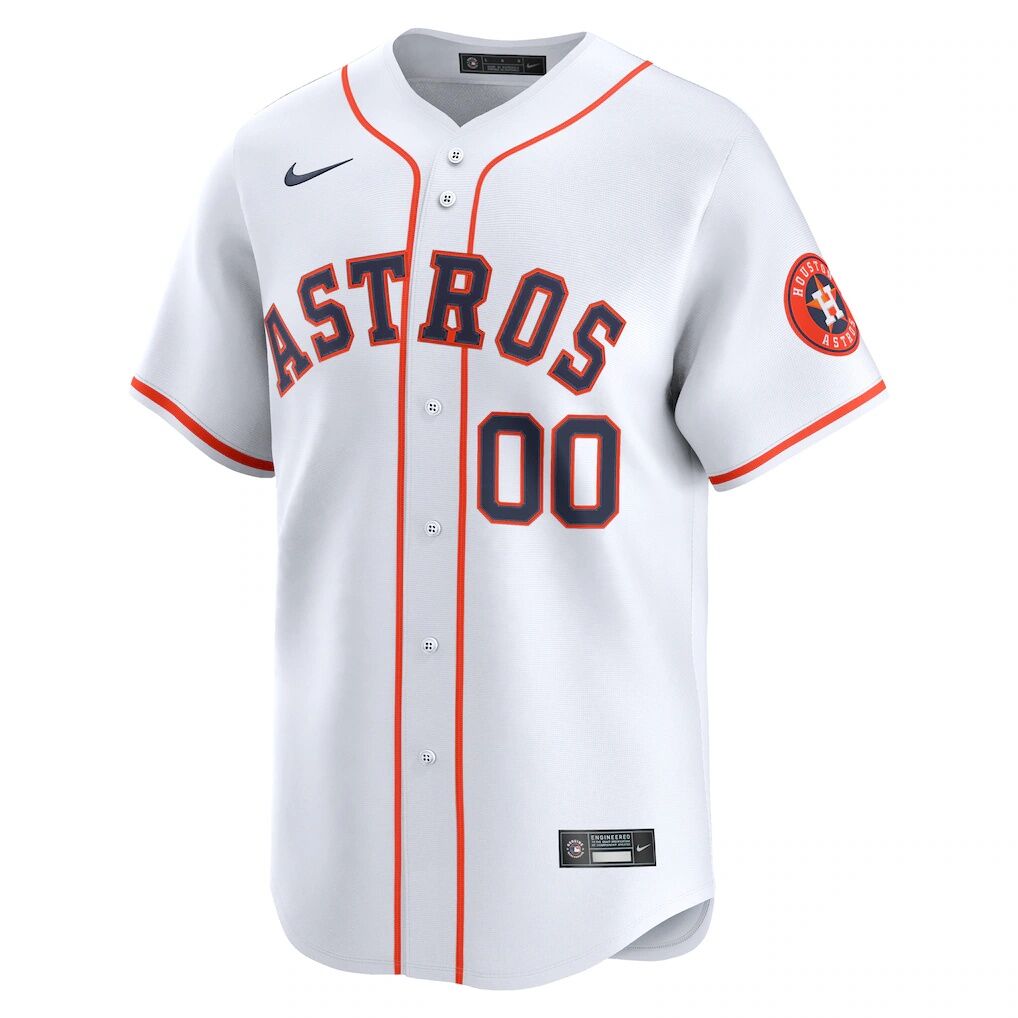 Houston Astros Nike Home Limited Custom Jersey