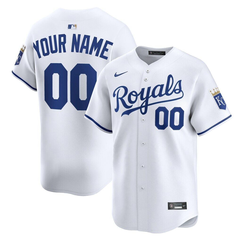 Kansas City Royals Nike Home Limited Custom Jersey