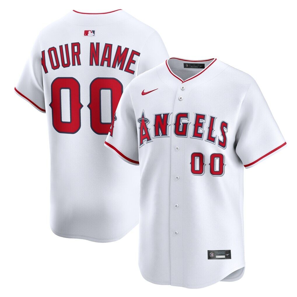 Los Angeles Angels Nike Home Limited Custom Jersey