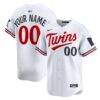 Minnesota Twins Nike Home Limited Custom Jersey - White - Front View