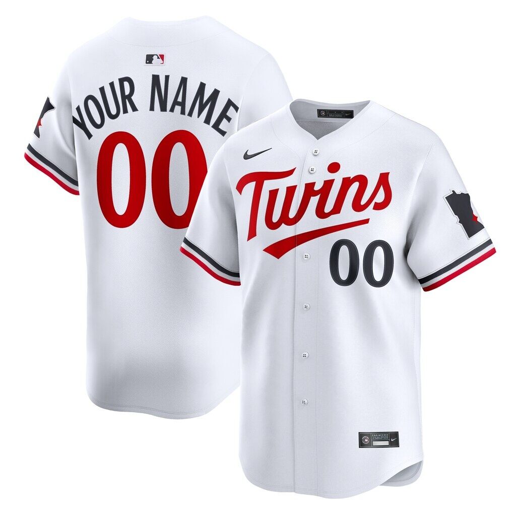 Minnesota Twins Nike Home Limited Custom Jersey
