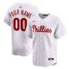 Philadelphia Phillies Nike Home Limited Custom Jersey - White - Front View