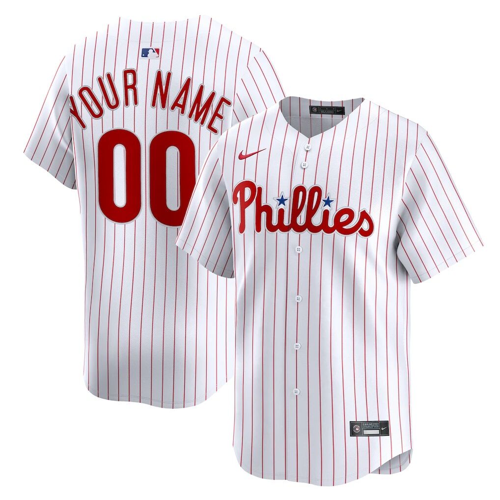 Philadelphia Phillies Nike Home Limited Custom Jersey