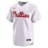 Philadelphia Phillies Nike Home Limited Custom Jersey - White - Side View