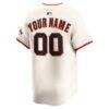 San Francisco Giants Nike Home Limited Custom Jersey - Cream - Detail View