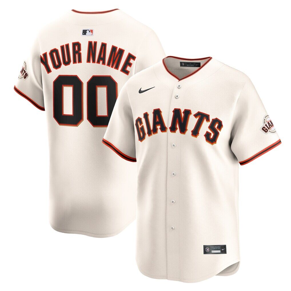 San Francisco Giants Nike Home Limited Custom Jersey