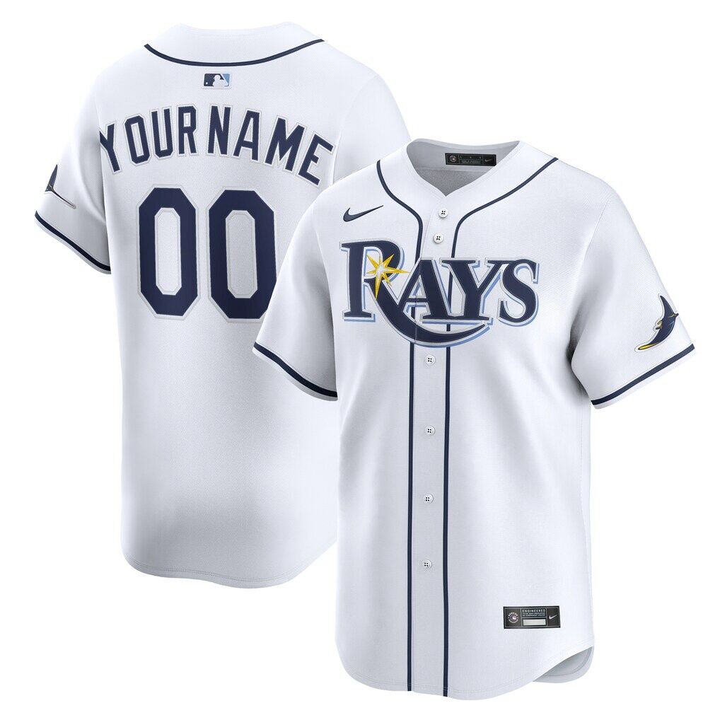 Tampa Bay Rays Nike Home Limited Custom Jersey