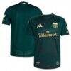 Portland Timbers adidas 2025 Forever Green & Gold Authentic Jersey - Green - Side View