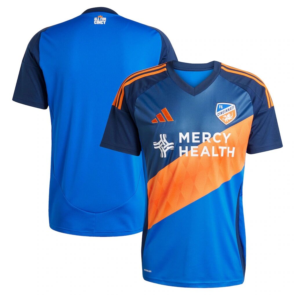 FC Cincinnati adidas 2025 Orange and Blue Legacy Kit Replica Jersey