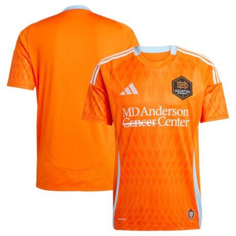 Houston Dynamo FC adidas 2025 Season 20 Replica Jersey - Orange - Front View