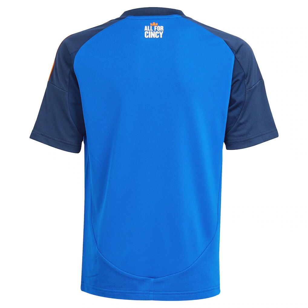 FC Cincinnati adidas Youth 2025 Orange and Blue Legacy Kit Replica Jersey