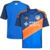 FC Cincinnati adidas Youth 2025 Orange and Blue Legacy Kit Replica Jersey - Blue - Side View