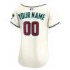 Arizona Diamondbacks Nike Women's Home Limited Custom Jersey - Cream - Detail View