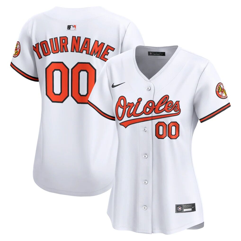 Baltimore Orioles Nike Women's Home Limited Custom Jersey