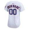 Chicago Cubs Nike Women's Home Limited Custom Jersey - White - Detail View