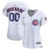 Chicago Cubs Nike Women's Home Limited Custom Jersey - White - Front View