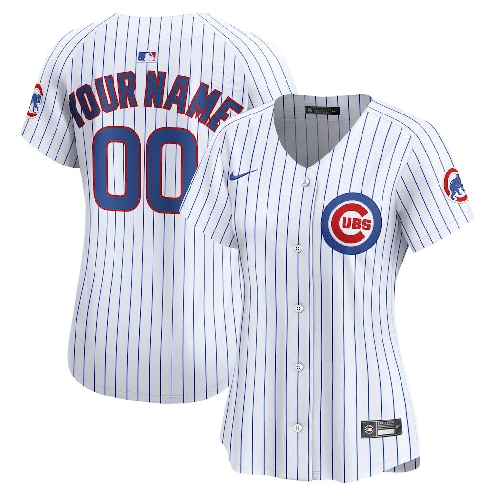 Chicago Cubs Nike Women's Home Limited Custom Jersey