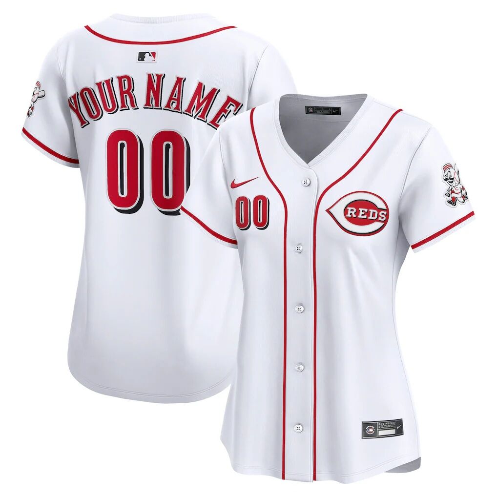 Cincinnati Reds Nike Women's Home Limited Custom Jersey