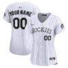 Colorado Rockies Nike Women's Home Limited Custom Jersey - White - Front View
