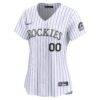Colorado Rockies Nike Women's Home Limited Custom Jersey - White - Side View