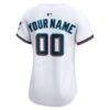 Miami Marlins Nike Women's Home Limited Custom Jersey - White - Detail View