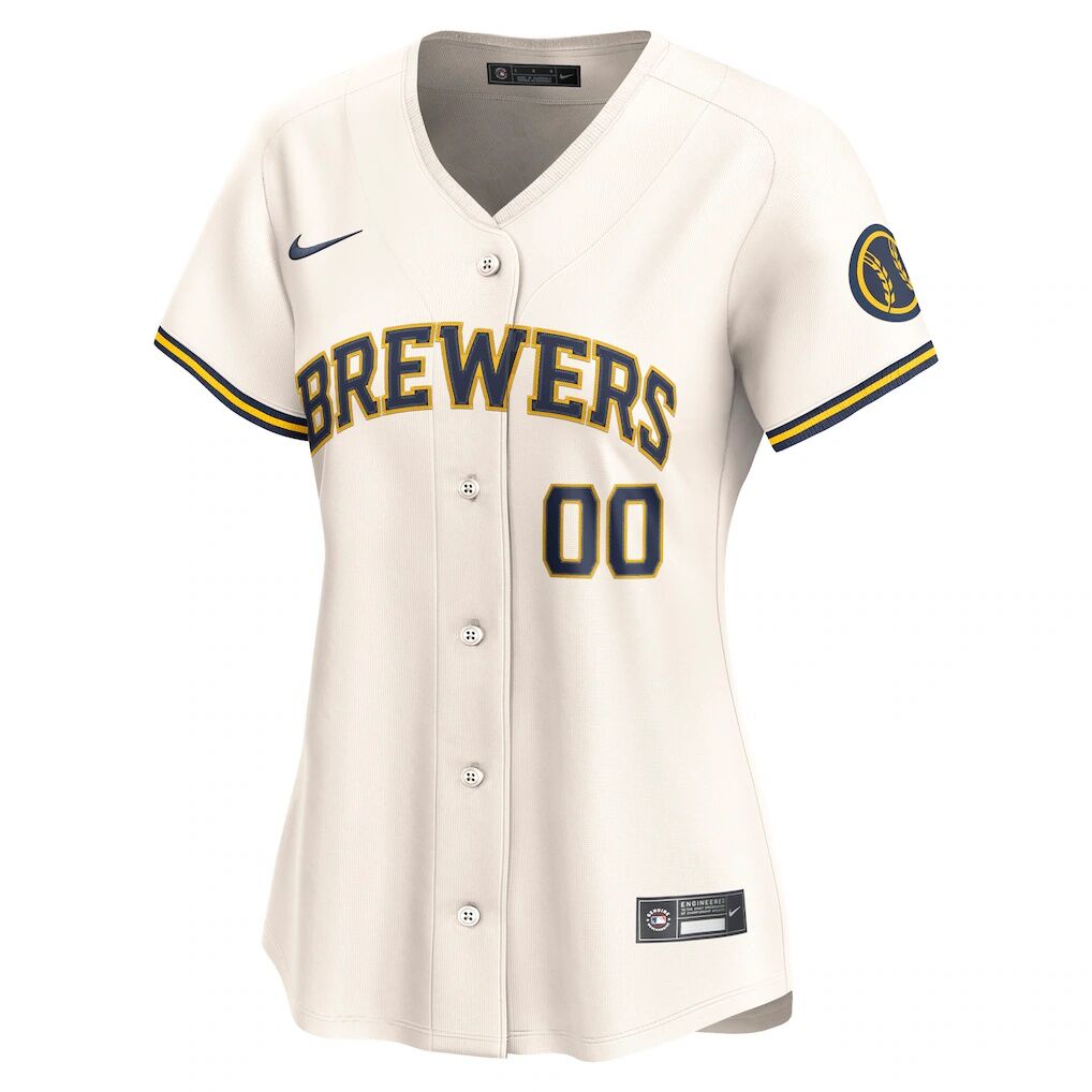 Milwaukee Brewers Nike Women's Home Limited Custom Jersey