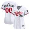 Minnesota Twins Nike Women's Home Limited Custom Jersey - White - Front View