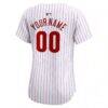 Philadelphia Phillies Nike Women's Home Limited Custom Jersey - White - Front View