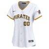 Pittsburgh Pirates Nike Women's Home Limited Custom Jersey - White - Front View