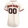 San Francisco Giants Nike Women's Home Limited Custom Jersey - Cream - Detail View