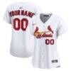St. Louis Cardinals Nike Women's Home Limited Custom Jersey - White - Front View