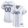 Tampa Bay Rays Nike Women's Home Limited Custom Jersey - White - Front View