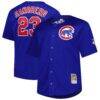 Ryne Sandberg Chicago Cubs Mitchell & Ness Big & Tall Cooperstown Mesh Batting Practice Jersey - - Front View