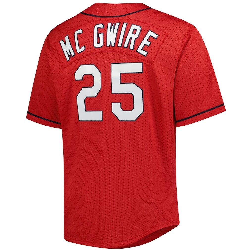 Mark McGwire St. Louis Cardinals Mitchell & Ness Big & Tall Cooperstown Mesh Batting Practice Jersey