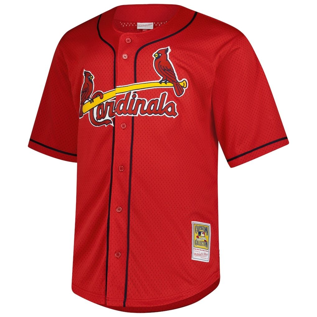 Mark McGwire St. Louis Cardinals Mitchell & Ness Big & Tall Cooperstown Mesh Batting Practice Jersey