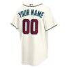 Arizona Diamondbacks Nike Home Custom Replica Jersey - Cream - Detail View