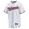 Washington Nationals Nike Home Custom Replica Jersey - White - Side View