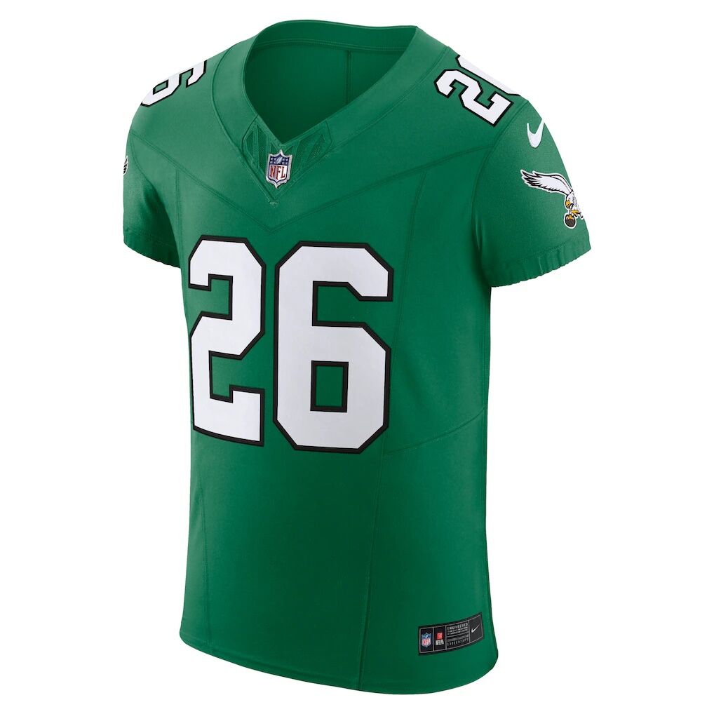 Saquon Barkley Philadelphia Eagles Nike Alternate Vapor F.U.S.E. Elite Jersey - Kelly Green