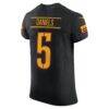 Jayden Daniels Washington Commanders Nike Alternate Vapor F.U.S.E. Elite Jersey - Black - Detail View