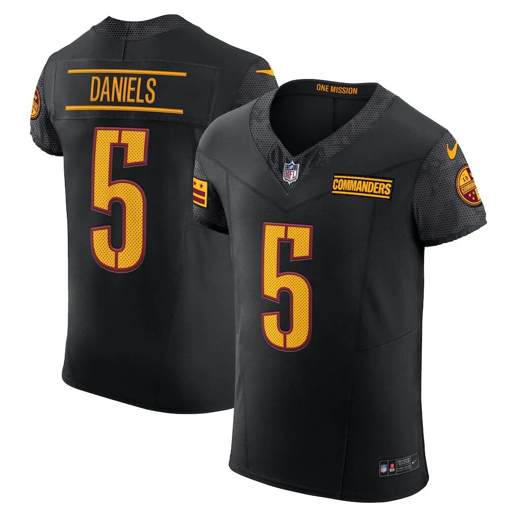 Jayden Daniels Washington Commanders Nike Alternate Vapor F.U.S.E. Elite Jersey
