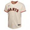 San Francisco Giants Nike Youth Home Game Jersey - Cream - Side View