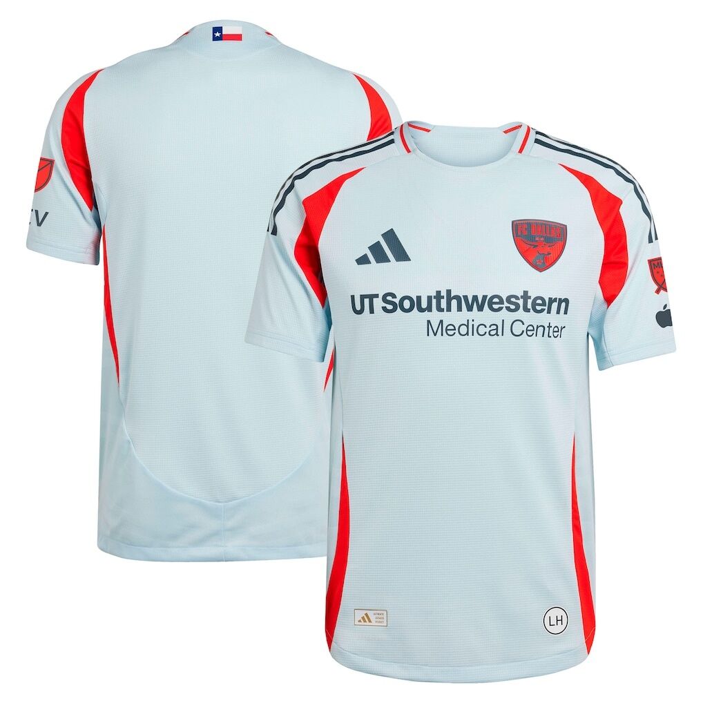 FC Dallas adidas 2025 The Inferno Kit Authentic Jersey - Light Blue