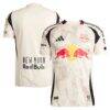 New York Red Bulls adidas 2025 Stone Kit Authentic Jersey - - Side View