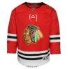 Chicago Blackhawks Youth Centennial Premier Jersey - Red - Side View