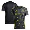 Columbus Crew adidas 2025 The Goosebumps Kit Replica Jersey - Black - Side View