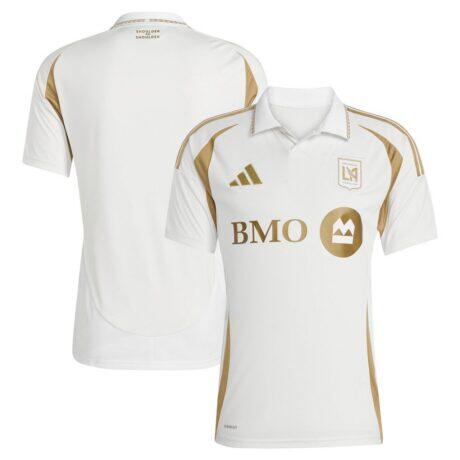 LAFC adidas 2025 Secondary Replica Jersey - White - Front View