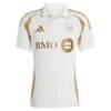 LAFC adidas 2025 Secondary Replica Jersey - White - Side View