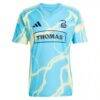 Philadelphia Union adidas 2025 The Voltage Kit Replica Jersey - Blue - Detail View